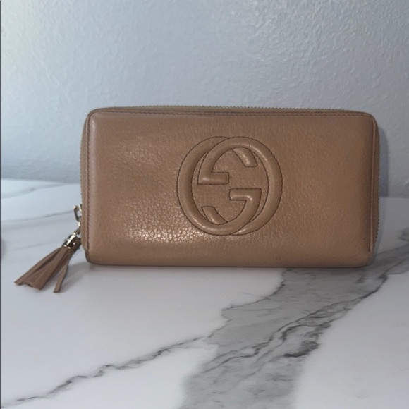 Gucci Tan Leather Soho Wallet - Picture 1 of 5